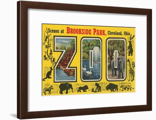 Scenes at Brookside Park Zoo, Cleveland, Ohio-null-Framed Art Print