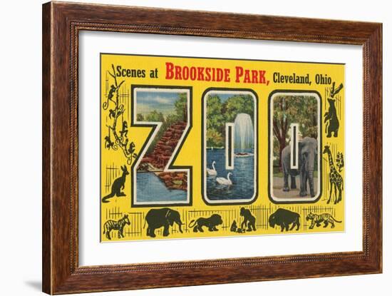 Scenes at Brookside Park Zoo, Cleveland, Ohio-null-Framed Art Print