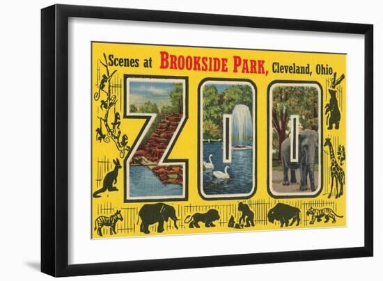 Scenes at Brookside Park Zoo, Cleveland, Ohio-null-Framed Art Print
