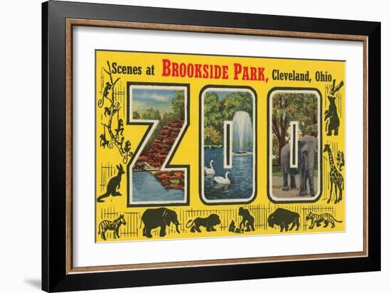 Scenes at Brookside Park Zoo, Cleveland, Ohio-null-Framed Art Print