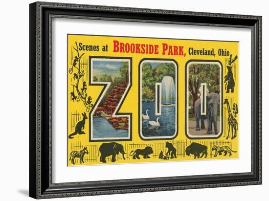 Scenes at Brookside Park Zoo, Cleveland, Ohio-null-Framed Art Print