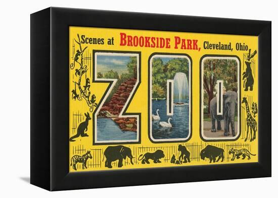 Scenes at Brookside Park Zoo, Cleveland, Ohio-null-Framed Stretched Canvas