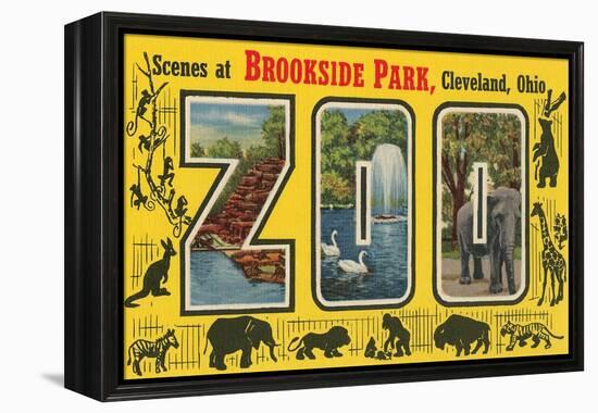 Scenes at Brookside Park Zoo, Cleveland, Ohio-null-Framed Stretched Canvas