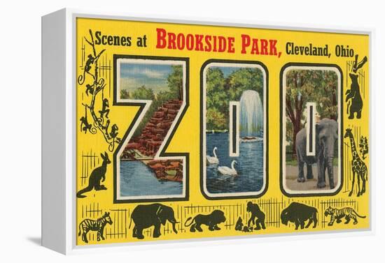 Scenes at Brookside Park Zoo, Cleveland, Ohio-null-Framed Stretched Canvas