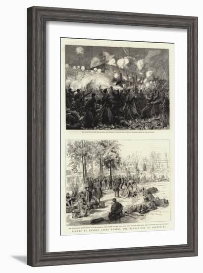 Scenes at Buenos Ayres During the Revolution in Argentina-null-Framed Giclee Print