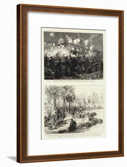 Scenes at Buenos Ayres During the Revolution in Argentina-null-Framed Giclee Print