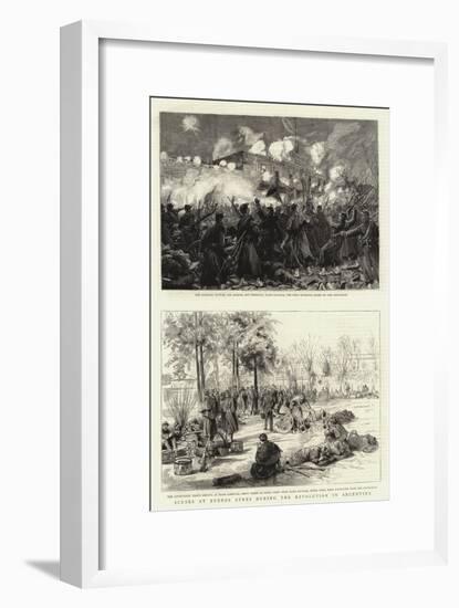 Scenes at Buenos Ayres During the Revolution in Argentina-null-Framed Giclee Print