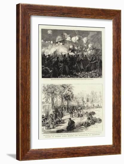 Scenes at Buenos Ayres During the Revolution in Argentina-null-Framed Giclee Print