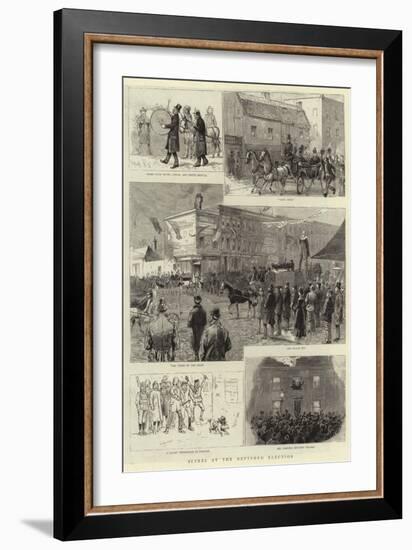 Scenes at the Deptford Election-null-Framed Giclee Print