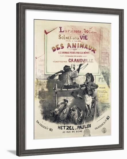 Scenes De La Vie Des Animaux-Gerard Grandville-Framed Giclee Print