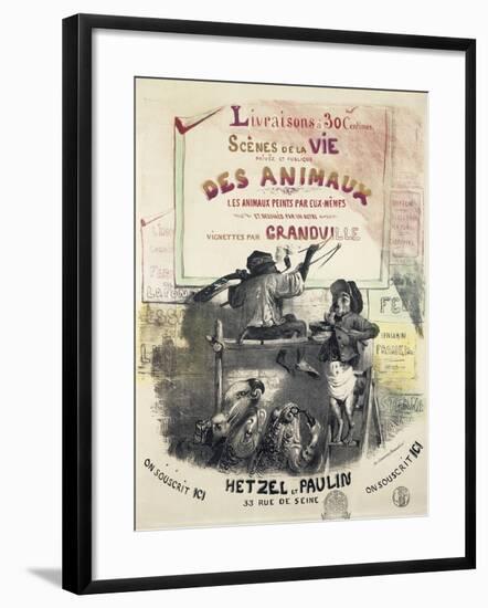 Scenes De La Vie Des Animaux-Gerard Grandville-Framed Giclee Print