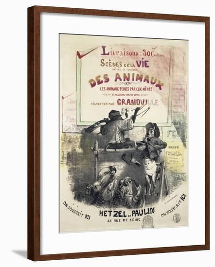 Scenes De La Vie Des Animaux-Gerard Grandville-Framed Giclee Print