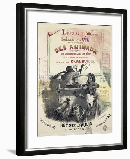 Scenes De La Vie Des Animaux-Gerard Grandville-Framed Giclee Print