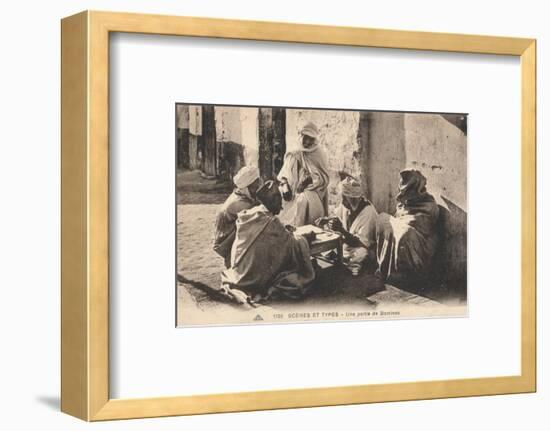 'Scenes Et Types - Une partie de Dominos', c1900-Unknown-Framed Photographic Print