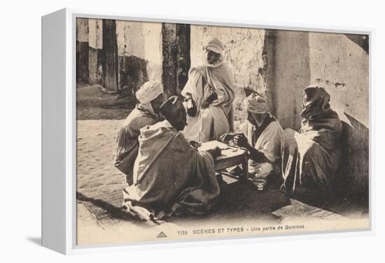 'Scenes Et Types - Une partie de Dominos', c1900-Unknown-Framed Premier Image Canvas