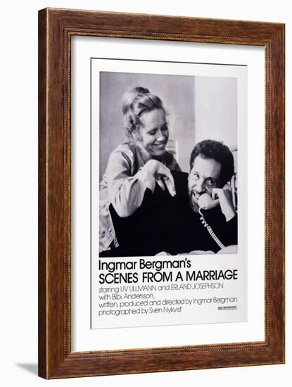 Scenes from a Marriage, Liv Ullmann, Erland Josephson, 1973-null-Framed Art Print