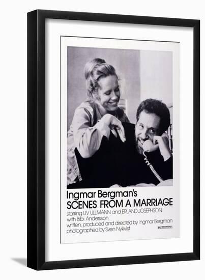 Scenes from a Marriage, Liv Ullmann, Erland Josephson, 1973-null-Framed Premium Giclee Print