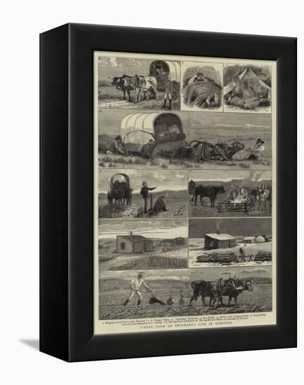 Scenes from an Emigrants's Life in Manitoba-null-Framed Premier Image Canvas