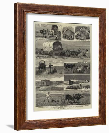 Scenes from an Emigrants's Life in Manitoba-null-Framed Giclee Print