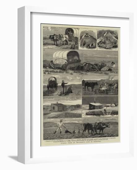 Scenes from an Emigrants's Life in Manitoba-null-Framed Giclee Print