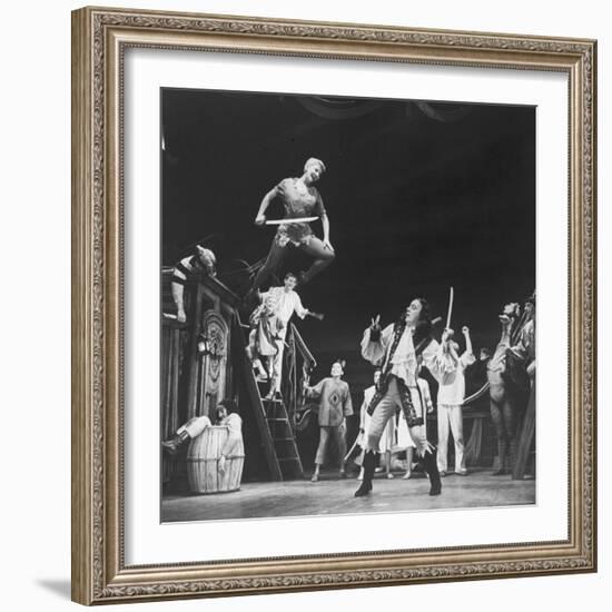 Scenes from "Peter Pan" Starring Mary Martin and Cyril Richard-Allan Grant-Framed Premium Photographic Print