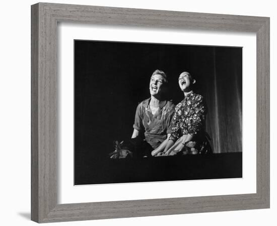 Scenes from "Peter Pan" Starring Mary Martin and Heller Halliday, Televised after Broadway Run-Allan Grant-Framed Photographic Print