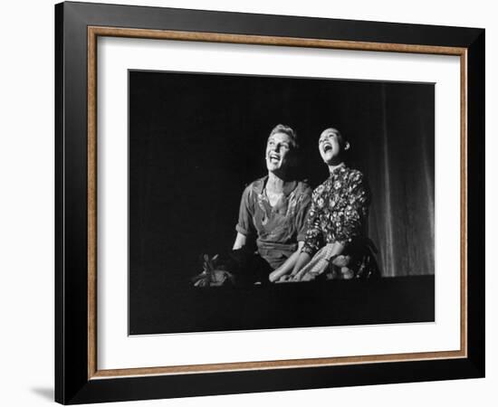 Scenes from "Peter Pan" Starring Mary Martin and Heller Halliday, Televised after Broadway Run-Allan Grant-Framed Photographic Print