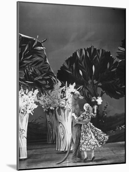 Scenes from "Peter Pan" with Heller Halliday, Televised after Broadway Run-Allan Grant-Mounted Photographic Print