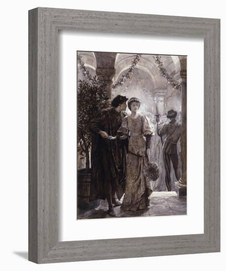 Scenes from Romeo and Juliet: The Ball Scene (I, V)-Frank Bernard Dicksee-Framed Giclee Print