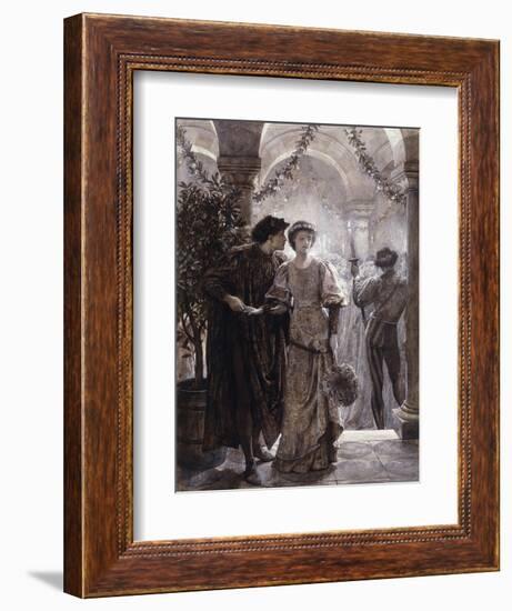 Scenes from Romeo and Juliet: The Ball Scene (I, V)-Frank Bernard Dicksee-Framed Giclee Print