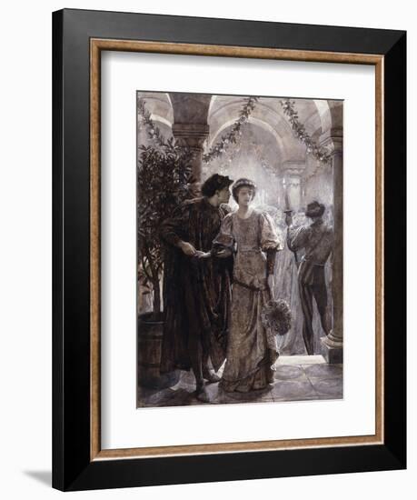 Scenes from Romeo and Juliet: The Ball Scene (I, V)-Frank Bernard Dicksee-Framed Giclee Print