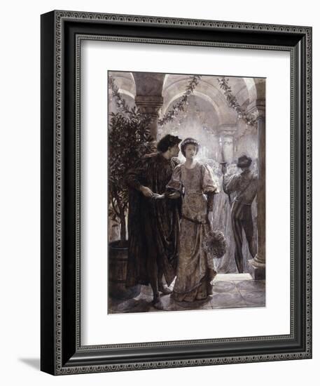 Scenes from Romeo and Juliet: The Ball Scene (I, V)-Frank Bernard Dicksee-Framed Giclee Print