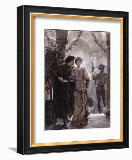 Scenes from Romeo and Juliet: The Ball Scene (I, V)-Frank Bernard Dicksee-Framed Giclee Print