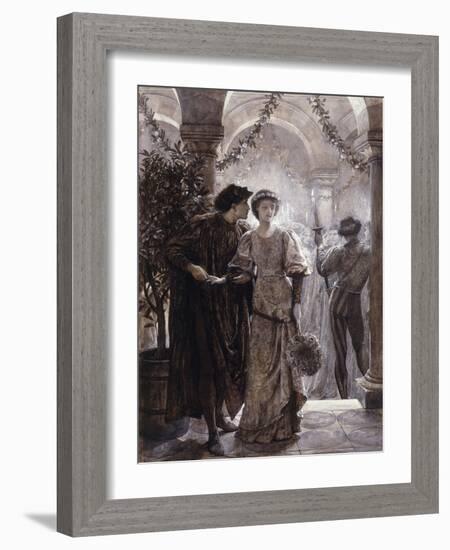 Scenes from Romeo and Juliet: The Ball Scene (I, V)-Frank Bernard Dicksee-Framed Giclee Print