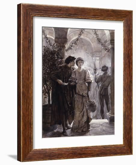 Scenes from Romeo and Juliet: The Ball Scene (I, V)-Frank Bernard Dicksee-Framed Giclee Print