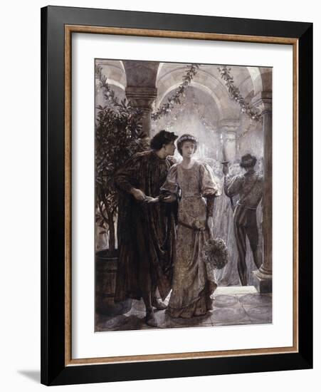 Scenes from Romeo and Juliet: The Ball Scene (I, V)-Frank Bernard Dicksee-Framed Giclee Print