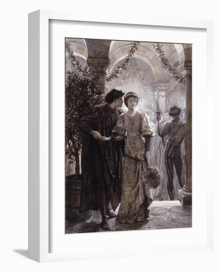 Scenes from Romeo and Juliet: The Ball Scene (I, V)-Frank Bernard Dicksee-Framed Giclee Print