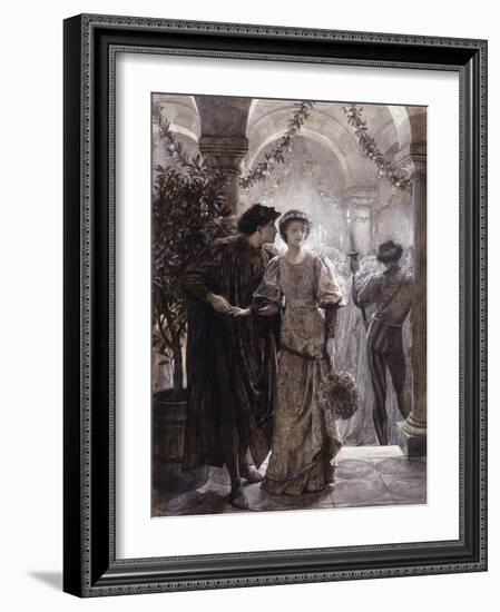 Scenes from Romeo and Juliet: The Ball Scene (I, V)-Frank Bernard Dicksee-Framed Giclee Print