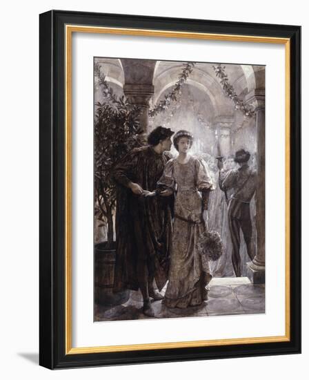 Scenes from Romeo and Juliet: The Ball Scene (I, V)-Frank Bernard Dicksee-Framed Giclee Print