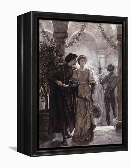 Scenes from Romeo and Juliet: The Ball Scene (I, V)-Frank Bernard Dicksee-Framed Premier Image Canvas