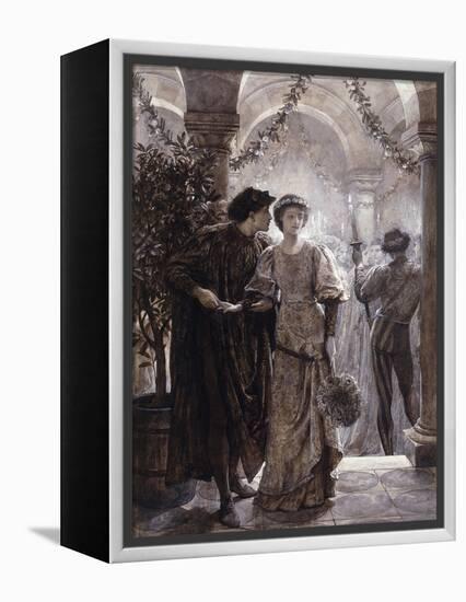 Scenes from Romeo and Juliet: The Ball Scene (I, V)-Frank Bernard Dicksee-Framed Premier Image Canvas