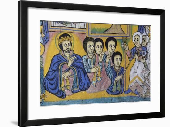 Scenes from Sacred Books, Paintings in Ura Kidane Meret Monastery-null-Framed Giclee Print