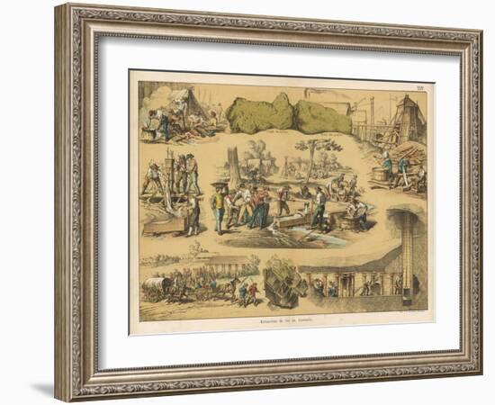 Scenes from the Australian Gold Rush-Ferdinand Von Hochstetter-Framed Art Print