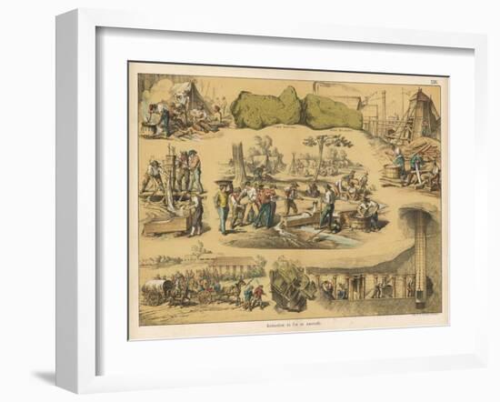 Scenes from the Australian Gold Rush-Ferdinand Von Hochstetter-Framed Art Print