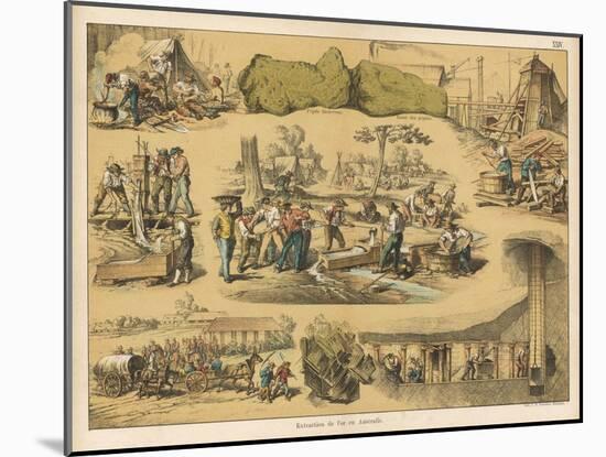 Scenes from the Australian Gold Rush-Ferdinand Von Hochstetter-Mounted Art Print