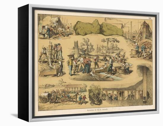 Scenes from the Australian Gold Rush-Ferdinand Von Hochstetter-Framed Stretched Canvas