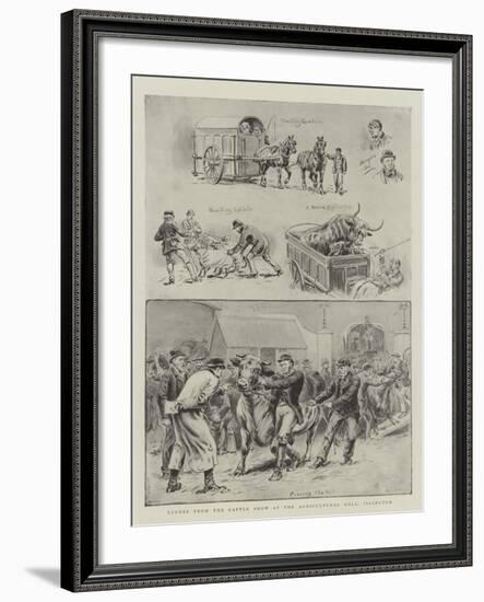 Scenes from the Cattle Show at the Agricultural Hall, Islington-S.t. Dadd-Framed Giclee Print