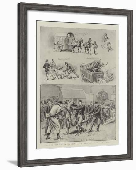 Scenes from the Cattle Show at the Agricultural Hall, Islington-S.t. Dadd-Framed Giclee Print