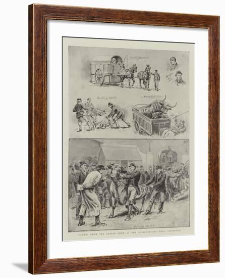 Scenes from the Cattle Show at the Agricultural Hall, Islington-S.t. Dadd-Framed Giclee Print