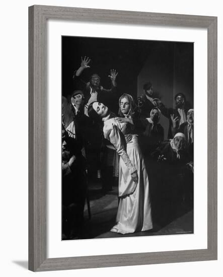 Scenes from the Dybbuk, a Production by the Habimah Players of Israel-Nina Leen-Framed Premium Photographic Print